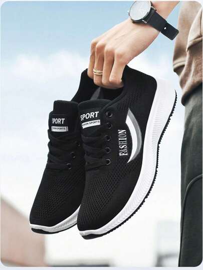 Zapatos De Carrera Transpirables Para Con Cordones, zapatos casuales nuevos y versátiles 2024 con malla resistente al olorZapatos De Carrera Transpirables Para Con Cordones,Zapatos Casuales Deportivos Para Viajar En Verano, Corte Bajo,Zapatos Deportivos Para Exteriores Con Tela De Malla, Ligeros,Antideslizantes