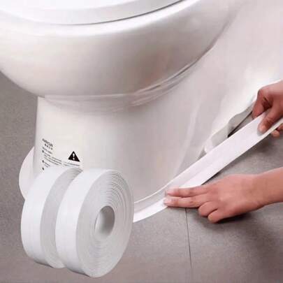 1/2pcs Water-Resistant Sealant Tape For Bathroom, Toilet, Sink - Self-Adhesive Anti-Mold Caulk Filler Tape For Tub, Wall, Tile Sealing Bathroom Accessories Bathroom Tools