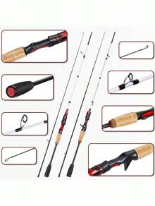 SOUGAYILANG Inshore Saltwater Fishing Rods,Carbon Body,EVA Cork Grip ,2 Sections 5.9ft/6.9ft Spinning Fishing Rod&Casting Fshing Rod - White - View 10