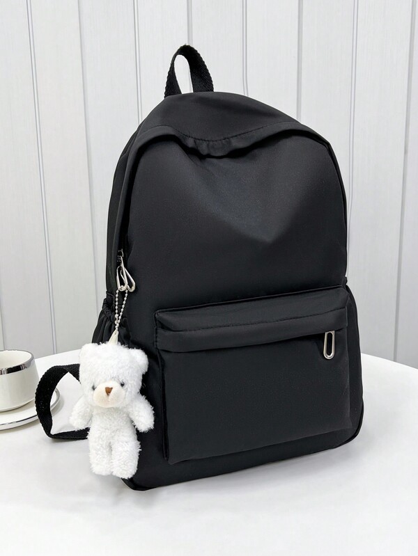 Casual Large Capacity Backpack, Fashion Simple Student Bookbag Travel Bag, Gift For Friends, Mom, Teacher, Artistic Style School Bag For Teens, Book Bag For Women Or Students, Perfect For Books, Shopping, Back To School And More, Preppy Backpack For School