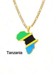 1 pièce Collier Minimaliste Personnalisé avec Carte de l'Afrique, Convient pour le port quotidien des hommes. Le collier avec carte est un choix idéal comme cadeau pour les amis, montrant la qualité exquise et le style de conception européen et américain populaire pour les hommes. Un bijou indispensable pour les hommes