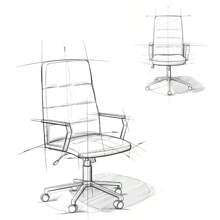 Foley - Swivel Office Chair - Distressed Blue - Multicolor - View 7