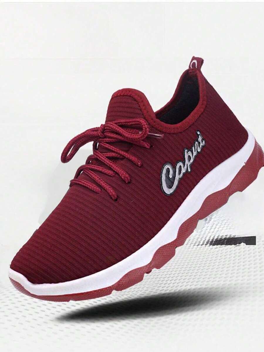 Zapatillas sin Cordones Transpirables Para Mujer, Zapatillas de Tenis, Zapatillas Ligeras Tanto para Hombre Como para Mujer, Suaves y Cómodos, Antides Lizantes y Resistentes al Desgaste, Transpirables, Zapatos Casuales Ligerosadecuados Para el Fitness al aire Libre, El trabajo y el Desgaste de la Vida Diaria. Zapatos Deportivos Bordados de Moda para Mujer. - Rojo - Ver 1