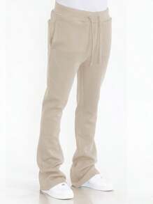 Mens 2-Piece Stacked Sweat Pant And Hoodie Tech Fleece Sweat Set - YẾN MẠCH - Xem 6