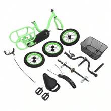 WUPYI 12" Inch Tricycle 3 Wheels Bicycle For Children Trike With Shopping Basket - Green - View 10