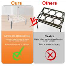 Praktische Schach-Formschablonen-Halter, künstlerische Schachfiguren-Formationshalter, stabiler Acryl-Ständer für Silikon-Formen (ohne Formen)