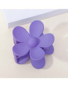 1 Pc Korean Elegant Cute Resin Material Simple Macaron Colorful Flower Hair Clip, Suitable For Daily, Travel, Vacation, Party Use Hair Claws Claw Clips Hair Clips Hair Jaw Clip Hair Clamps Hair Clutch Hair Catcher Clip, Beach Accessories - Multicolor - View 15