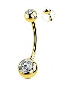 肚脐穿孔饰品，肚脐饰品，不锈钢肚脐穿孔饰品，女性肚脐环，男士肚脐穿孔饰品 - 彩色 - 查看 8