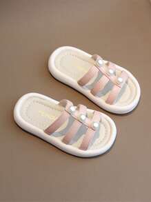 Children's Summer New Style Casual Strap Slides, Simple & Fashionable For Daily Wear - Pink - View 6