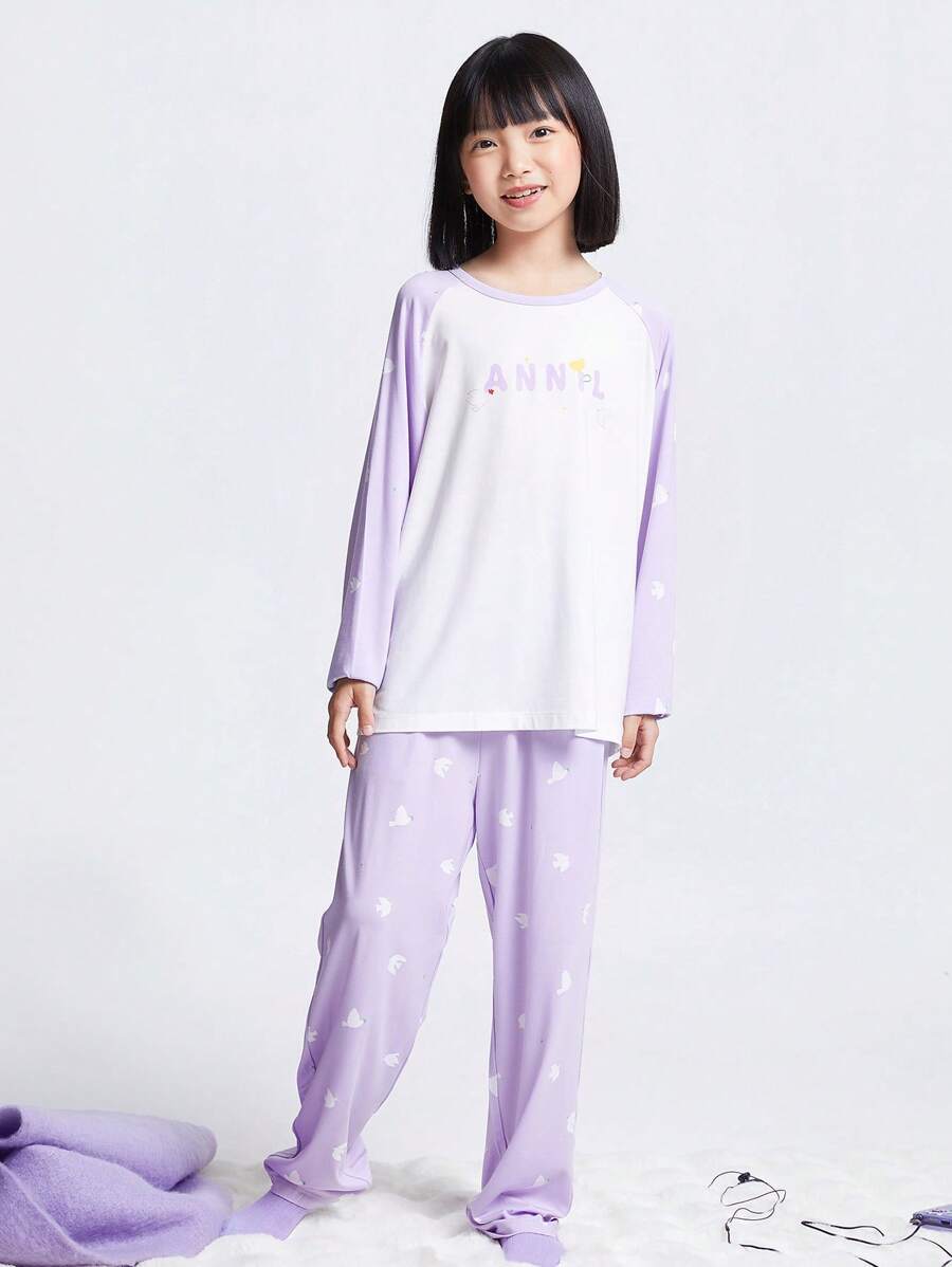 Annil Children's Home Wear Sets For Both Boys And Girls In Spring, Made Of Modal, Breathable, And Suitable As Bottoming Pajamas.