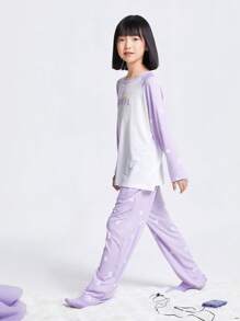 Annil Children's Home Wear Sets For Both Boys And Girls In Spring, Made Of Modal, Breathable, And Suitable As Bottoming Pajamas.