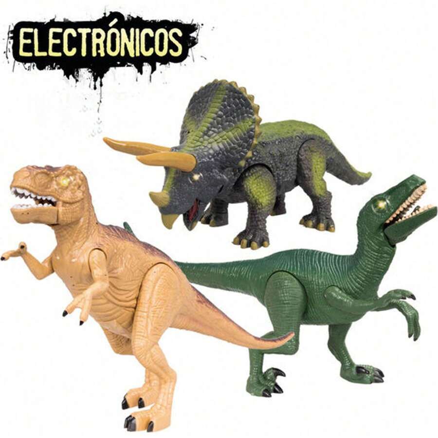 Ecommerc3 Pakiet 11 dinozaurów, różne światła i dźwięki | Pakiet zabawek dla dzieci wspomagających naukę | Idealny do zabawy i nauki ⚫ DARMOWA wysyłka ✅ Dostawa 24/48h do Hiszpanii (półwysep)