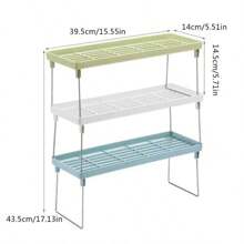 Multifunctional Storage Shelf, Household Items, Makeup Organizer, Space-Saving, Kitchen Seasoning Bottle Storage Shelf, 1 Piece