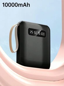 1个10000mAh 10W便携式移动电源，1个输入端口和3个输出端口，带充电器输出保护，兼容Type-C/Lightning/Micro充电输出接口 - 彩色 - 查看 10