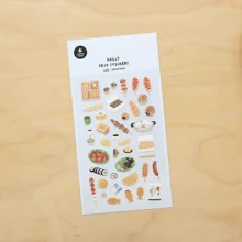 1 Stück koreanischer Import Original Suatelier Snack Street Food Papier Aufkleber für Scrapbooking DIY Tagebuch Schreibwaren Aufkleber Dekorationsartikel, Schulmaterial, Rückkehr zur Schule