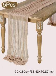 2/5 chiếc khăn trải bàn màu đỏ lạc đà nhạt Boho 90*180cm, khăn trải bàn tối giản lãng mạn cho tiệc cưới, ngày lễ, sinh nhật, tiệc ngày lễ tình nhân, trang trí nhà cửa phòng ăn - Be - Xem 8