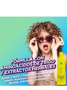 KÜÜL - Curl Me Shampoo para Cabello Rizado 300 ml, para Marcar y Definir Rizos, con AminoGen Complex, Efecto Rizos Hidratados, Nutre y Limpia la Estructura del Cabello, Cabello Sedoso y Brillante - Amarillo - Ver 5