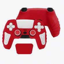Funda protectora TOPWOLF de silicona para el controlador PS 5, con anillo anti-polvo para el joystick, accesorio P5 - funda de silicona ps5 - Ver 19