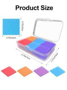 40/80pcs Diamond Painting Glue Clay, Colorful Painting Embroidery Cross-Stitch Painting Tool DIY Diamond Wax Tool For Embroidery Accessories,2x2cm/0.78x0.78inch(4 Colors)