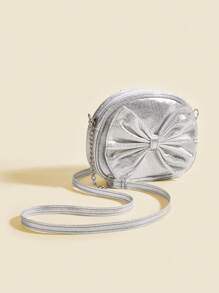 1 Pc Mini Cute Bowknot Decor Chain Shoulder & Crossbody Bag - Small Shoulder Bag - View 4