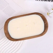 1pc,Wooden Tray Scented Candle Gift Set - Aromatherapy For Sleep, Home Decor, Birthday & Valentine's Day Present For Her, Girlfriend, Women - Premium Soy Wax Candle With Essential Oils, Relaxing Gift Idea