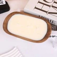 1pc,Wooden Tray Scented Candle Gift Set - Aromatherapy For Sleep, Home Decor, Birthday & Valentine's Day Present For Her, Girlfriend, Women - Premium Soy Wax Candle With Essential Oils, Relaxing Gift Idea