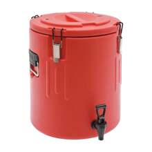 Insulated Beverage Containers With Handles, Portable Sports Cooler Water Beverage Dispenser, Outdoors Water Jug Insulated Bucket For Camping Party Sports, Red 10L/20L/40L - Red - View 9