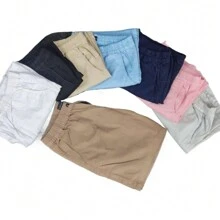 Men's Casual Stretch Shorts 4-Point Pants - Pink - View 1