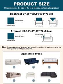 1 pezzo Cuscino per divano in chenille con texture a stella cadente francese, Fodera universale per divano antiscivolo per tutte le stagioni, Minimalista moderno ed elegante, Lavabile in lavatrice, Anti-polvere, Adatta per ufficio, camera da letto, soggiorno