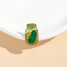 Cartoon Cute Pickle Enamel Brooch Custom Decorative Brooches Ornaments Lapel Bag Badges Jewelry Gifts Christmas