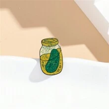 Cartoon Cute Pickle Enamel Brooch Custom Decorative Brooches Ornaments Lapel Bag Badges Jewelry Gifts Christmas