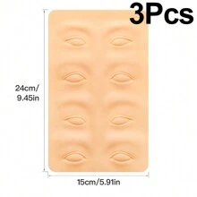 JC TATTOO 1/3/5pcs Tattoo Full Face Three Lips Five Pairs Silicone Mouth Practice Skin Faux Skin Makeup Silicone Learning Fake Skin Tattoo Beginner Practice Skin Suitable For Tattoo Beginners And Tattoo Artists. - Khaki - View 22