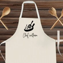 1pc Personalized Chef's Apron, Custom Cooking/Baking Apron Gift For Him/Dad/Husband/Her, Creative - Kitchen Knife - View 10