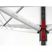 Sun-Lift 40m 4 Arm Compact Rotary Washing Line With Rotary Line Cover And Ground Socket - Grey1 - View 4