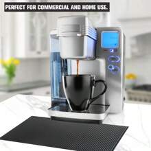 Mat Rubber Coffee Bar Mats Cup Mat Waterproof Heat Resistant Drain Mat For Bar Cafe Barista Cocktail Bartender - Dark Grey - View 5