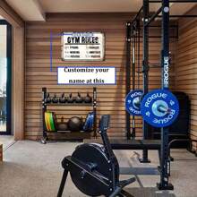 Customized Text Sign Gym Rules, 8 Inch By 12 Inch, Metal Sign Post, Wall Signs For Home, Gym Signs, Workout Room Decor, Home Gym Decor, Man Cave Decor, Garage Decor For Men Gifts Birthday Graduation