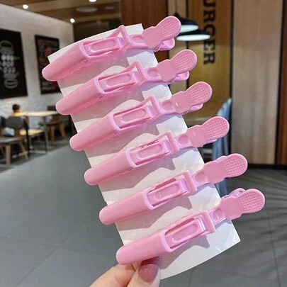 12 piezas/Set Pinzas de cocodrilo de salón de color rosa, Pinzas de pelo de plástico de caimán, Pinzas sin costuras para flequillo, Pinzas de boca de pato de cocodrilo, Pinzas de posicionamiento lateral para maquillaje de artista, Pinzas de sección para peluquería, Salón, hogar u hotel de viaje, Pinzas de cocodrilo antideslizantes, Pinzas de pelo multifuncionales, Herramientas de peinado - Negro, Neutro, Material de plástico, Herramientas para el cabello, Productos y accesorios para el cabello para salón de belleza, Artículos esenciales de viaje, Regreso a la escuela, Artículos esenciales de viaje y vacaciones, Accesorios para el cabello para mujeres, Cepillo para peinado hacia atrás, Accesorios de barbero, Secador de pelo, Cabello, Barbero, Herramientas para el cabello, Productos para el cabello, Accesorios para el cabello, Cepillo de borde, Cepillo de peinado, Accesorios de barbero, Viaje, Secador de pelo, Cosas de pelo, Laca para el cabello, Accesorios para el cabello, Productos par