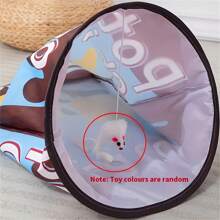 可折叠皱纹纸猫爱好者和猫妈妈爱隧道玩具，自娱自乐爬行管，猫爱好者和猫妈妈爱活动玩具