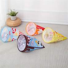 可折叠皱纹纸猫爱好者和猫妈妈爱隧道玩具，自娱自乐爬行管，猫爱好者和猫妈妈爱活动玩具