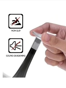 QKC 18Pcs/9 Pairs Transparent High Heel Protectors,3 Sizes Soft Heel Covers For Walking On Grass Uneven Floor Anti-Slip Heel Repair Caps Stops Sinking Into Grass Protector For Women Wedding Shoes - White - View 4