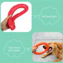 1 szt. Kolorowy, losowo wybrany, niezniszczalny latający dysk dla psa – interaktywna zabawka do treningu, przeciągania, żucia i zabawy w wodzie – odpowiednia do zabawy na świeżym powietrzu