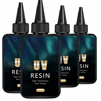 UV树脂 1000克/500克散装 无异味 升级透明UV环氧树脂 速干硬树脂套装 珠宝制作 手工DIY工艺品装饰涂料