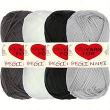 4pcs Soft & Comfortable Acrylic Yarn - Suitable For DIY Crochet And Knitting Projects - 100% Acrylic, 4 Ply Handwoven, 50g/Pc, Best DIY Gift