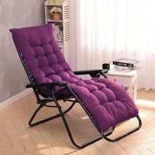 Living And Home 8cm Thickness Comfortable Lounge Cushion,Thick Chair Pads,Bench Cushion,Sun Lounger Rocking Cushion,Hanging Egg Swing Chair Cushion,Soft Basket Chair Seat Cushion,Hammock Chair Seat Pads,Swing Sofa Cushion,Outdoor Seat Mat-50*160CM/48*170CM - Purple - View 3