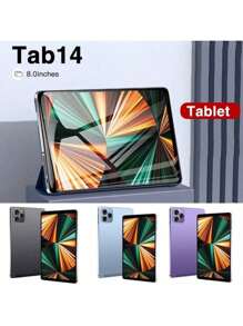 " 8-Inch Android 12 TAB 14 Tablet With ARM Cortex A7 1.7MHz, 4GB RAM, 64GB ROM,CPU MTK6582 ,Stunning 1280*800 Resolution - Choose Black, Purple, Or Blue!" - Blue - View 5