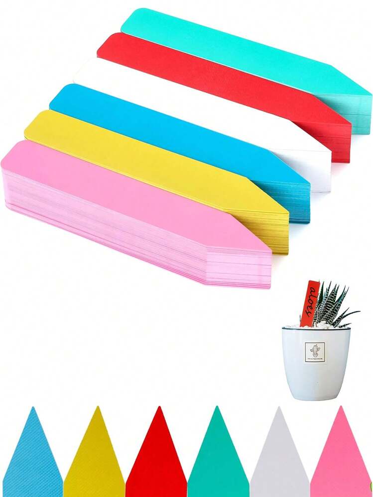 200 Etichette Per Piante In Plastica Colorata, 4 Pollici, Per Orto E Semi