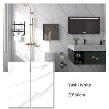 10/20 piezas Adhesivos de pared con patrón de mármol 3D, protector de pared autoadhesivo e impermeable, adecuado para cocina, sala de estar, baño, pasillo, oficina, pared de acento, techo, decoración del hogar y dormitorio, papel tapiz autoadhesivo