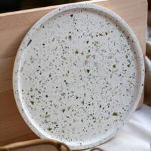 1 件圆形硅胶模具，圆形水泥混凝土储物盘模具，手工树脂板工艺模具 - 白色 - 查看 4