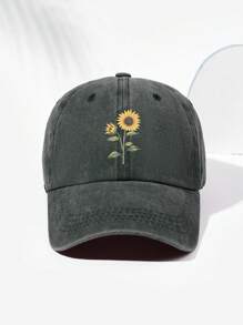 1pc Unisex Sunflower Retro Print Baseball Cap, Fashionable & Versatile Suitable For Outdoor Activity, Daily Wear, Adjustable Size - A - View 11