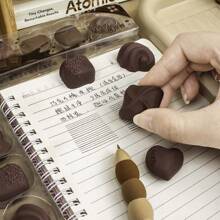 巧克力橡皮擦 - 一套 4 个创意零食形状橡皮擦，逼真的黑色巧克力橡胶橡皮擦，有趣而独特的文具，适合儿童和成人返校